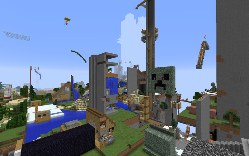 Illustration for article titled Explore a thousand worlds at once with a new Minecraft art project